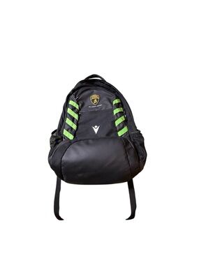 Automobili Lamborghini Squadra corse Backpack Black Green Nylon Rare